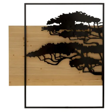 PANEL ŚCIENNY LAGOS FERRO E WOOD ZESTAW 3 SZT 204X2X80 cm (72X2X80-60X2X80)